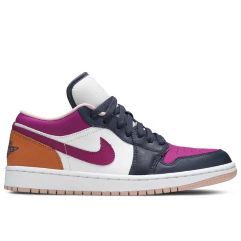 Tênis Air Jordan 1 Low SE 'Mismatched - Purple Magenta