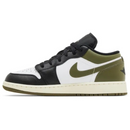 Tênis Air Jordan 1 Low 'Black Toe Medium Olive’