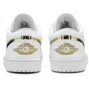 Tênis Air Jordan 1 Low Metallic Gold White