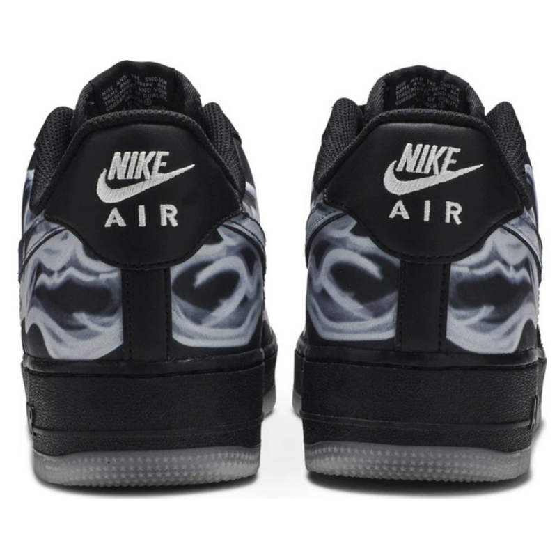Tênis Air Force 1 Low Black Skeleton Halloween