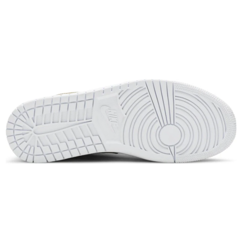 Tênis Air Jordan 1 Low Metallic Gold White