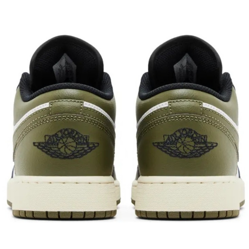 Tênis Air Jordan 1 Low 'Black Toe Medium Olive’
