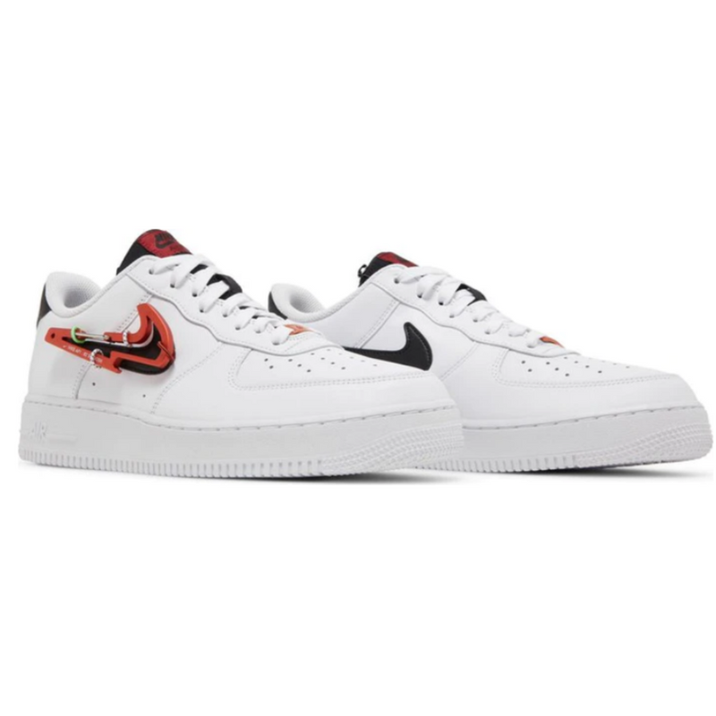 Tênis Nike Air Force 1 '07 Premium 'Carabiner - White Habanero Red'