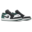 Tênis Nike Air jordan 1 Low White Black Mystic Green