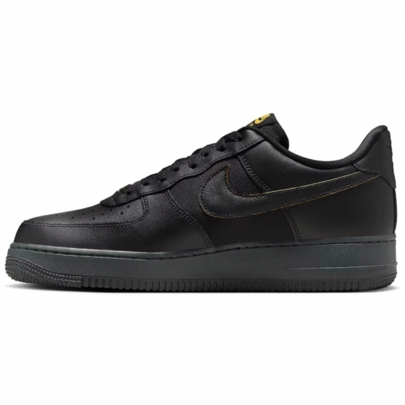 Tênis Nike Air Force 1 Black University Gold